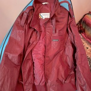 Members Only Jacket Maroon Fits like a U.S. Women’s Large to XL